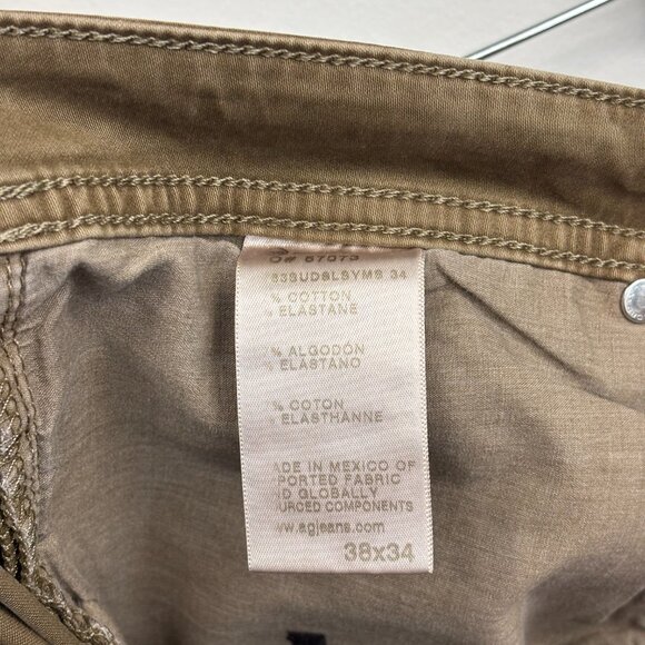 AG Adriano Goldschmied Brown Tellis Pants | 38x34 | Modern Slim Cut - Picture 3 of 5